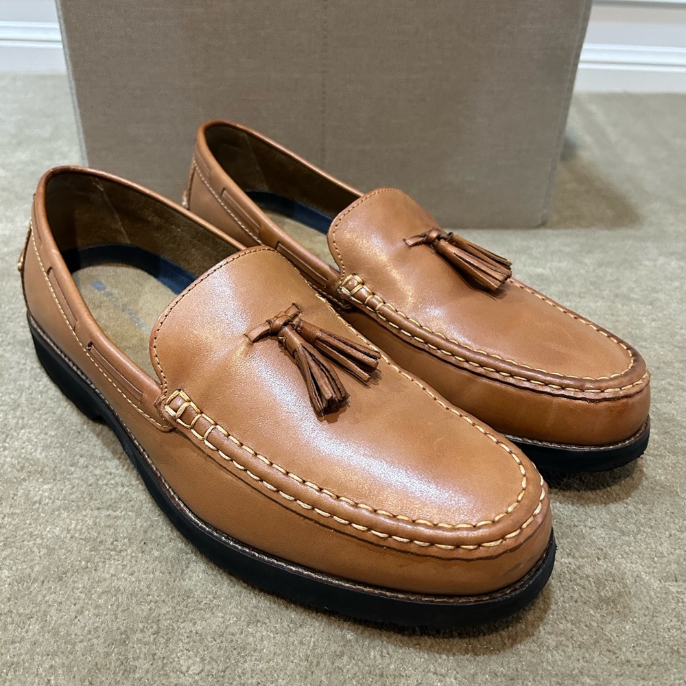 Rockport Tan Leather Tassel Slip-On Loafers Size 11 M